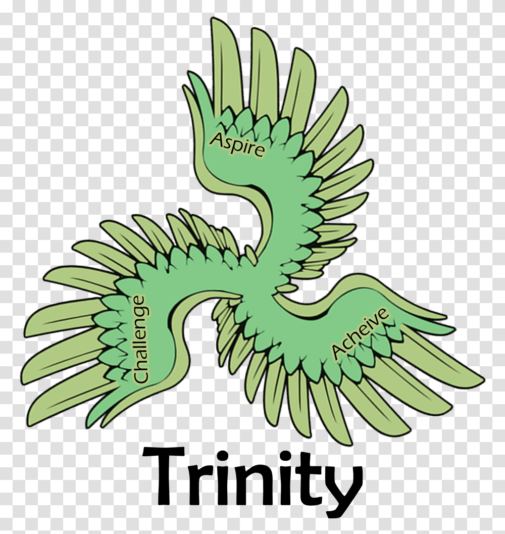 Trinity Stands For A Group Of 3 Things Illustration, Dragon, Green, Bird, Animal Transparent Png