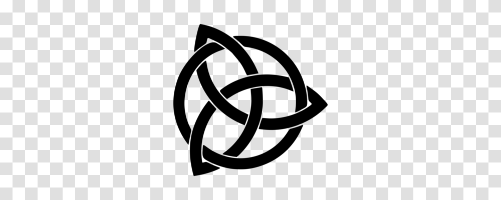 Trinity Triquetra Symbol Celtic Knot Sign, Gray, World Of Warcraft Transparent Png