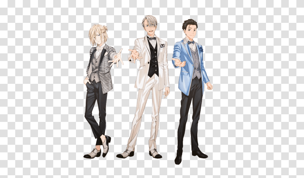 Trio And Individuals Yuri On Ice Wedding Collaboration, Person, Performer, Suit Transparent Png