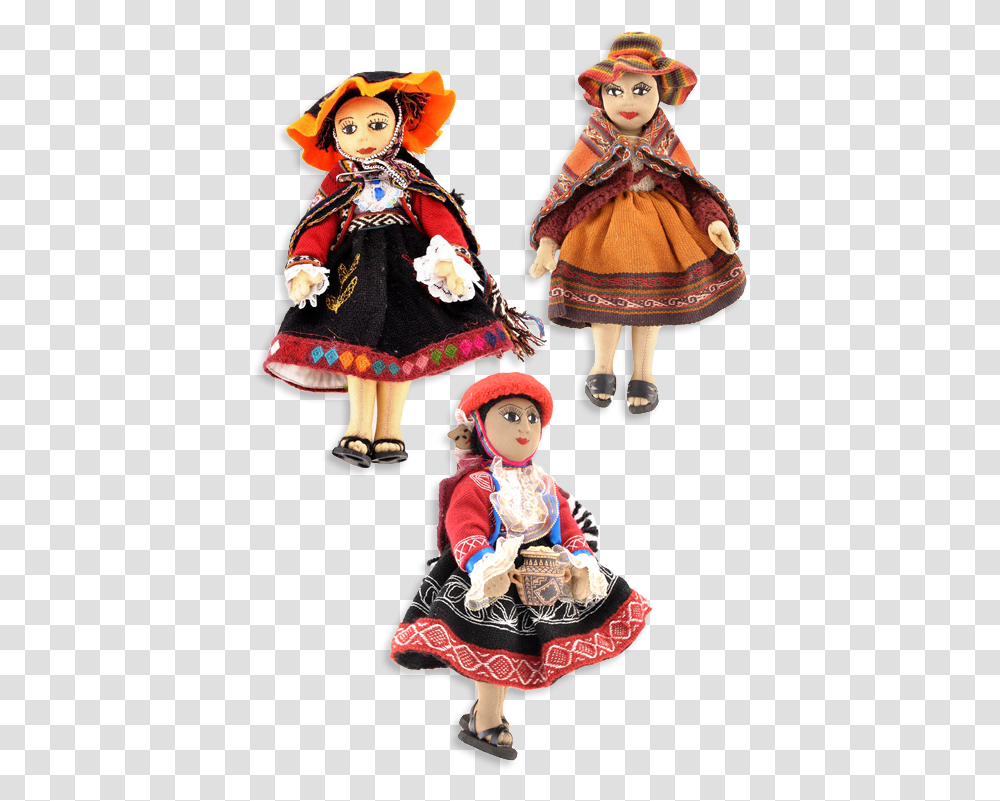 Trio Dolls Handmade Peru Dolls, Toy, Person, Human Transparent Png
