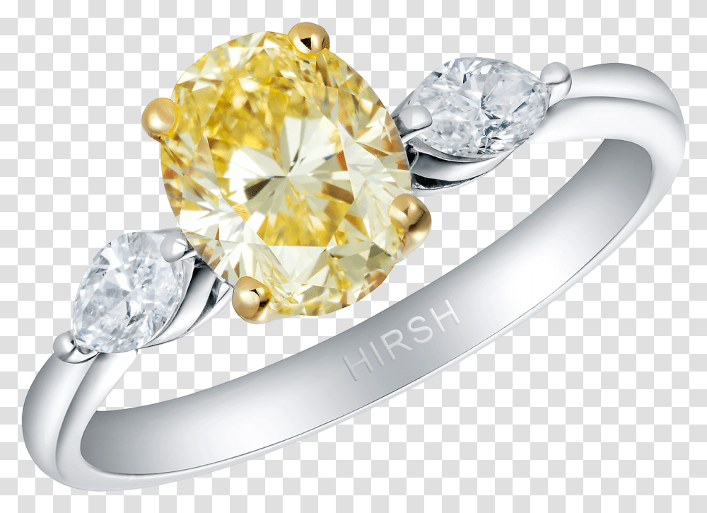 Trio Fancy Intense Yellow Diamond Ring Pre Engagement Ring, Accessories, Accessory, Gemstone, Jewelry Transparent Png