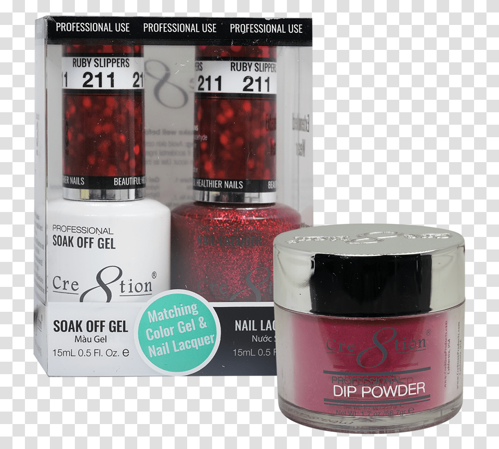 Trio Matching Collection 211 Ruby Slippers Nail Polish, Cosmetics, Bottle, Face Makeup, Deodorant Transparent Png