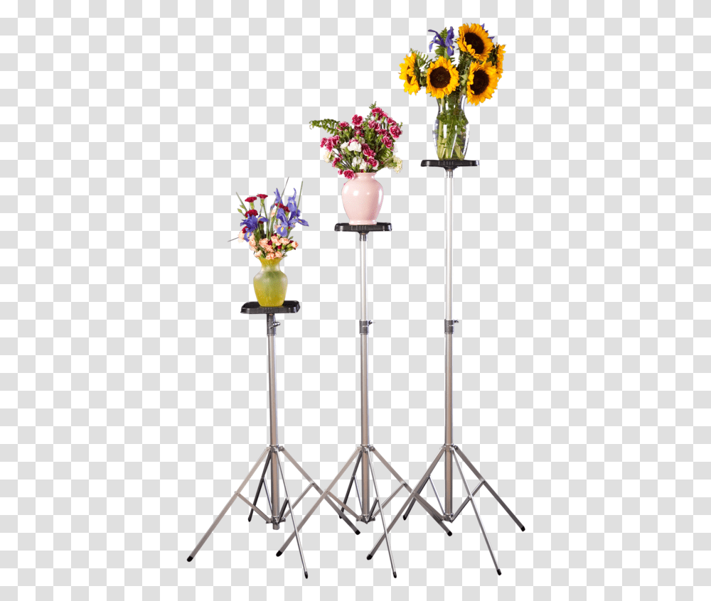 Trio Of Tall Deluxe Stands Featuring Flower Arrangements Bouquet, Plant, Blossom, Vase, Jar Transparent Png