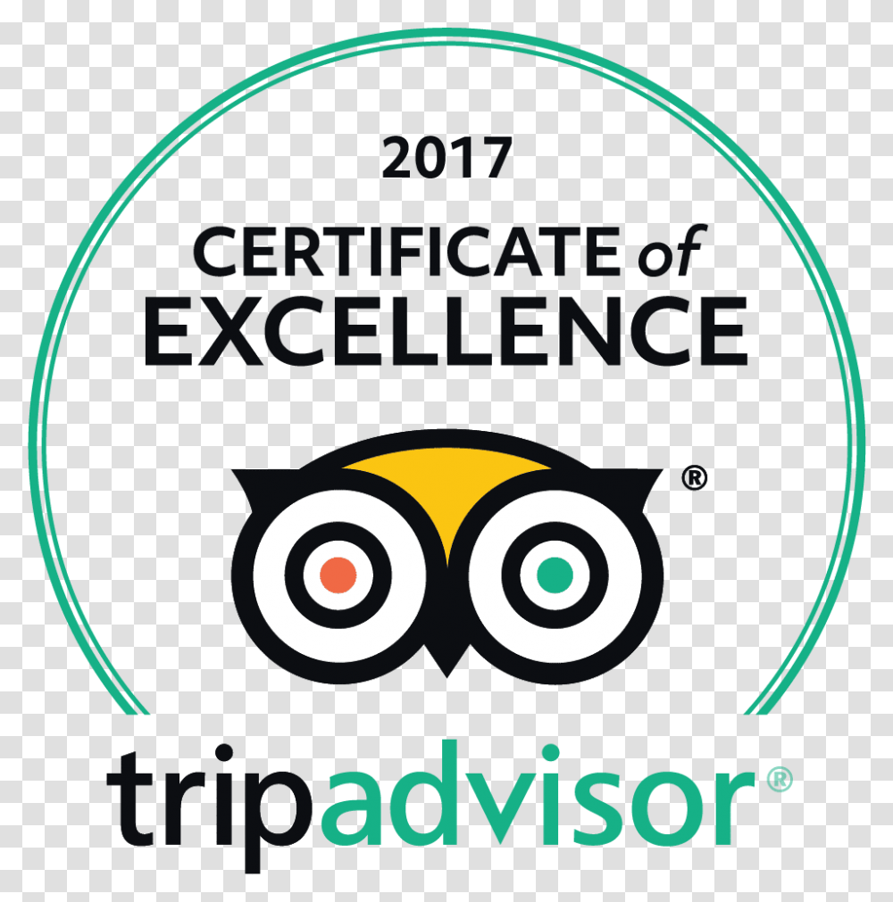 Tripadvisor Certificate Of Excellence 2017, Logo, Trademark Transparent Png