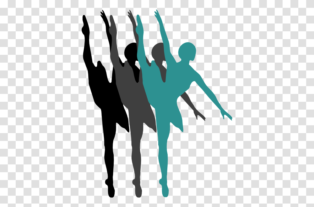 Triple Ballet Dancer Silhouette Blue White Clip Art, Person, Human, Dance Pose, Leisure Activities Transparent Png