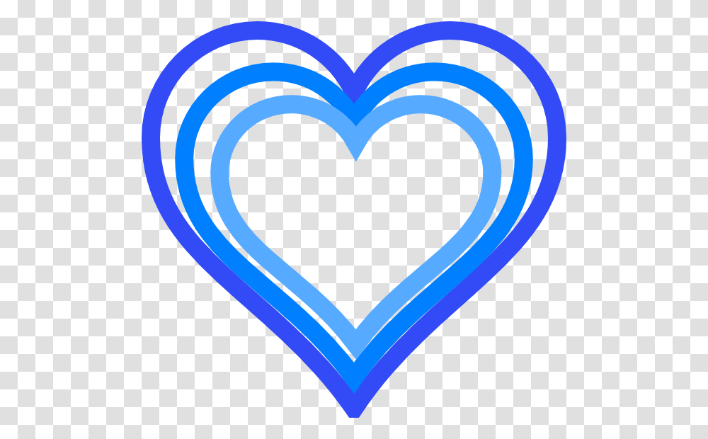 Triple Blue Heart Outline Clip Arts Download, Rug, Light Transparent Png
