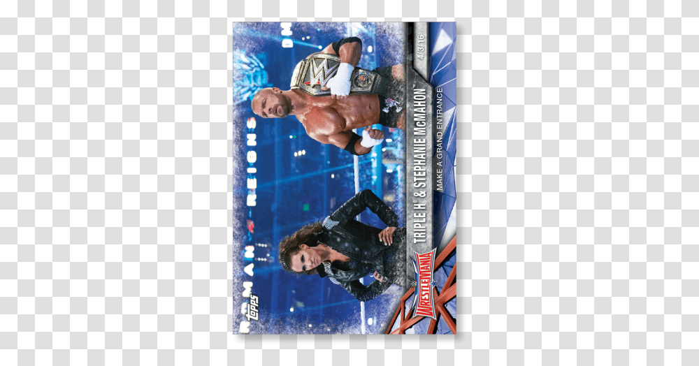 Triple H Amp Stephanie Mcmahon 2017 Wwe Road To Wrestlemania Snowboarding, Person, Poster, Advertisement, Flyer Transparent Png