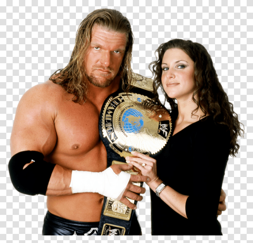 Triple H And Stephanie Mcmahon Wwe Champions Wwe Wrestlers Wwe Triple H Champion, Person, Human, Sport, Sports Transparent Png