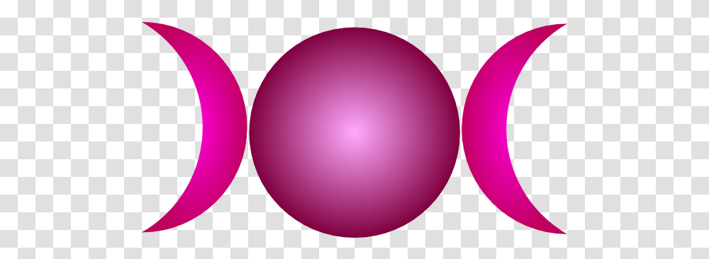 Triple Moon Symbol Triple Goddess Symbol Pink, Ball, Sphere, Balloon Transparent Png