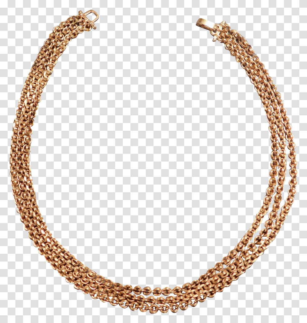 Triple Strand 14 Karat Gold Chain Choker With Overlay Solid, Necklace, Jewelry, Accessories, Accessory Transparent Png