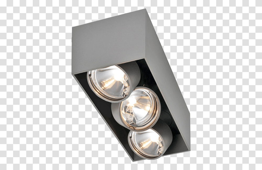 Triple Surface Mounted Spotlight Box Grey Spot Light Surface Mounted, Lighting, Lamp, LED, Flashlight Transparent Png