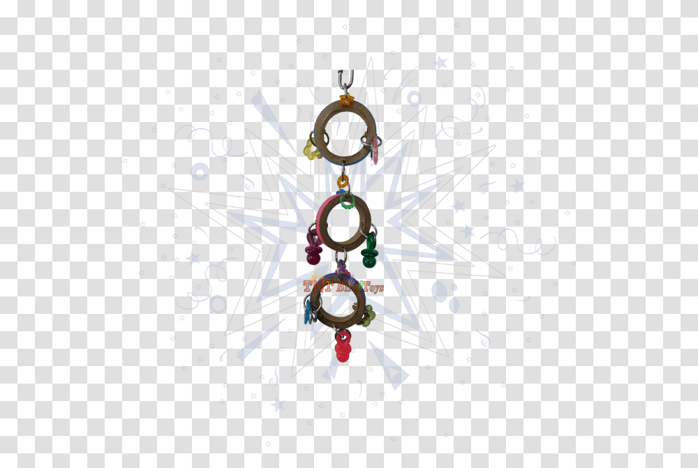 Triple Tambourine Christmas Ornament, Floral Design, Pattern Transparent Png