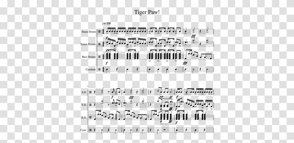 Triplet Diddle Sheet Music Snare, Gray, World Of Warcraft Transparent Png