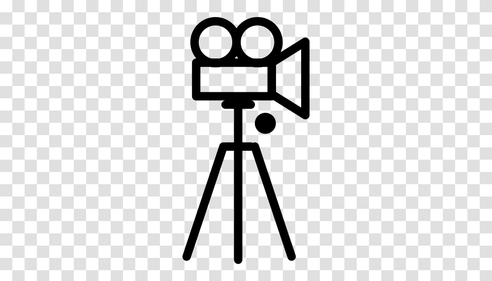 Tripod Andvideo Camera Tripod Photography Icon With, Gray, World Of Warcraft Transparent Png