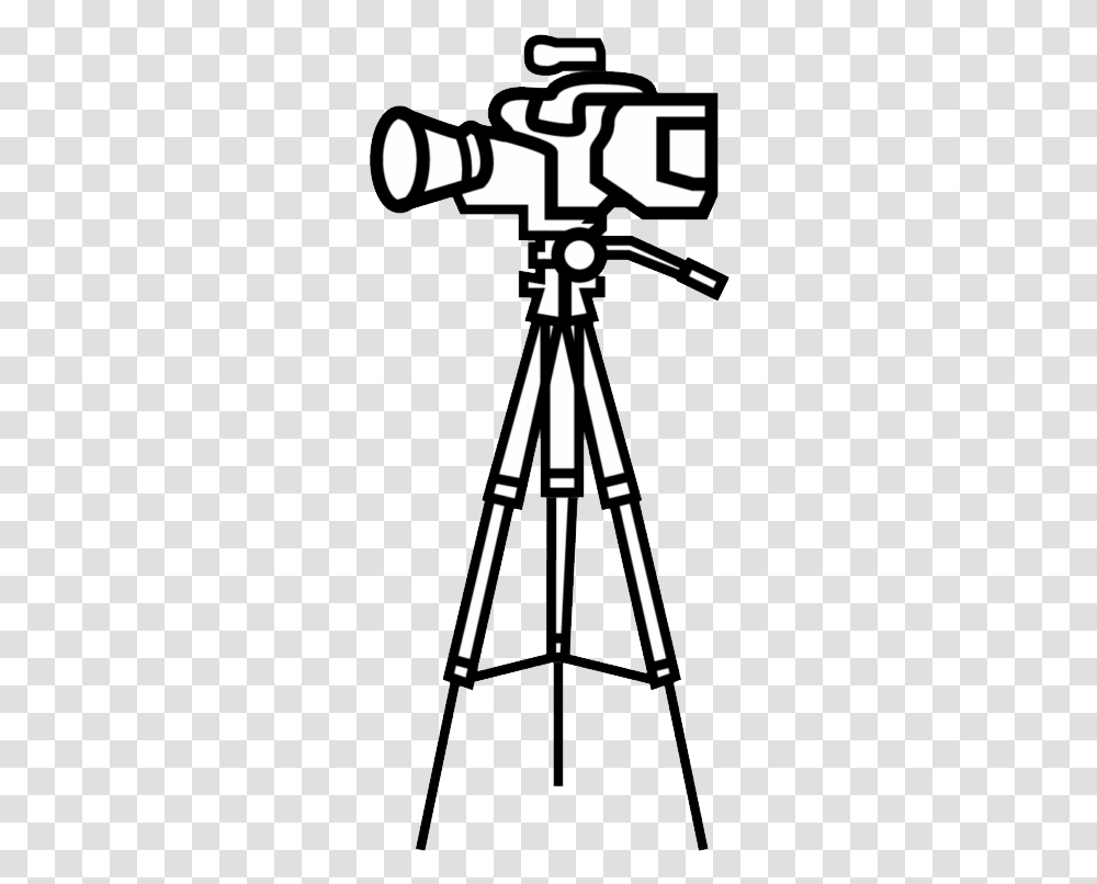 Tripod Video Camera With Tripod Clipart, Bow Transparent Png