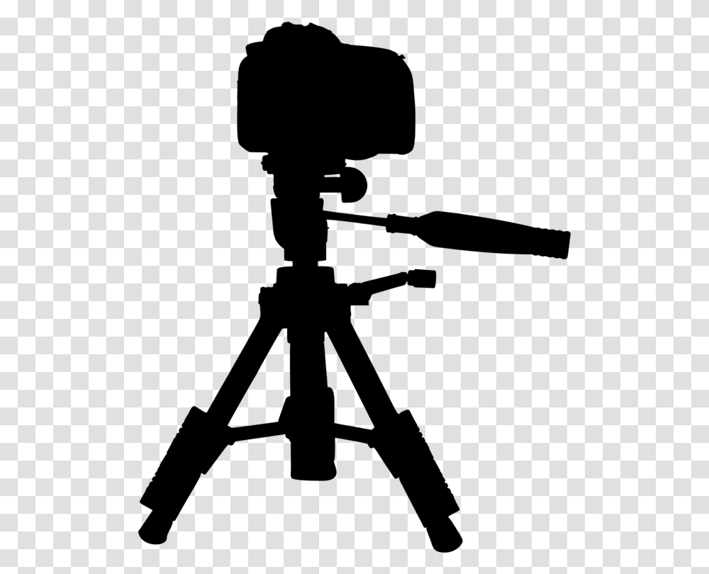 Tripod Video Cameras Silhouette, Gray, World Of Warcraft Transparent Png