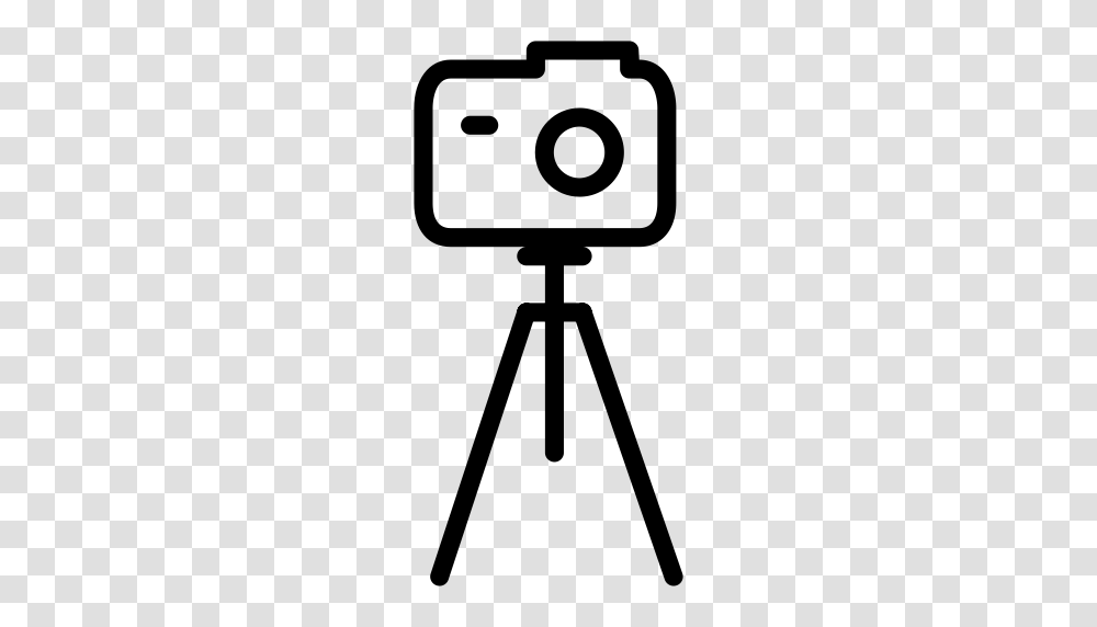 Tripod Withcamera Camera Tripod Dslr Icon With And Vector, Gray, World Of Warcraft Transparent Png