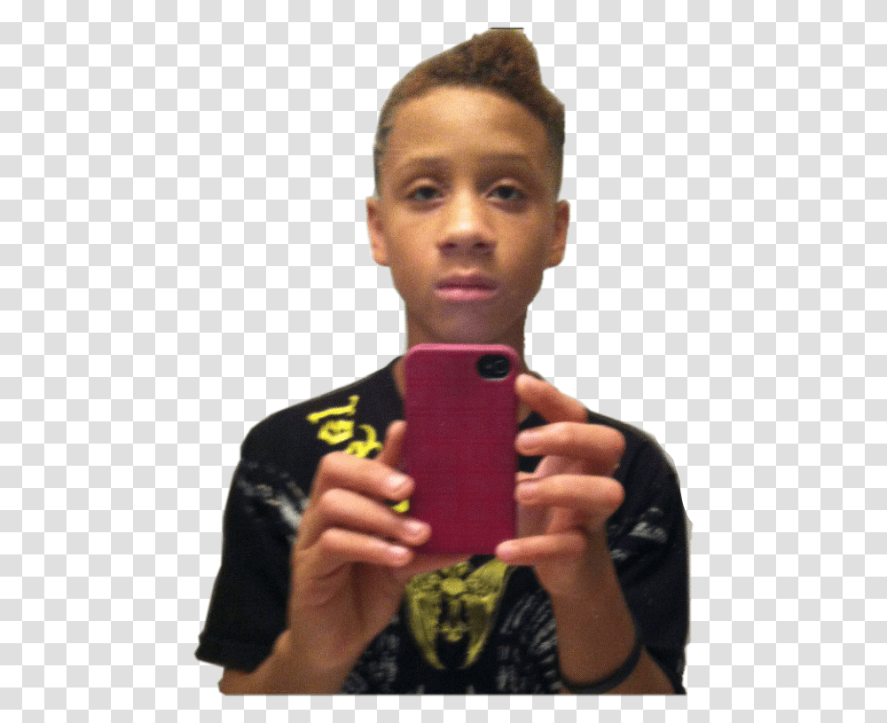 Trippie Redd Trippie Redd When He Was Younger, Phone, Electronics, Person, Human Transparent Png
