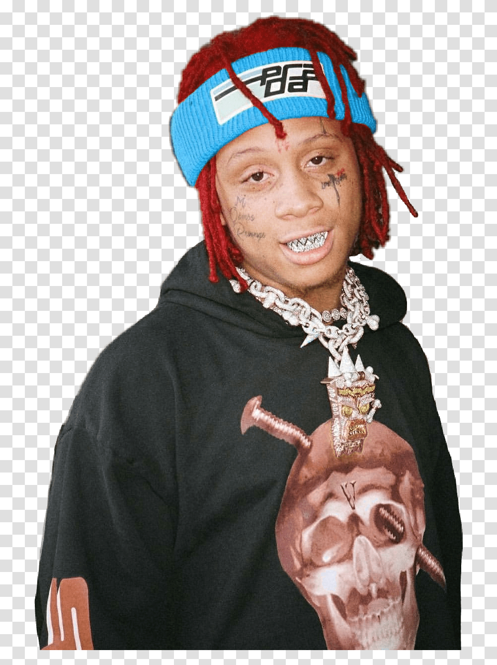 Trippieredd 1400gang Fun, Person, Skin, Necklace Transparent Png