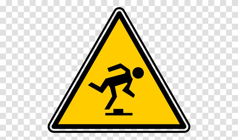 Tripping Hazard Clip Art, Sign, Road Sign, Triangle Transparent Png