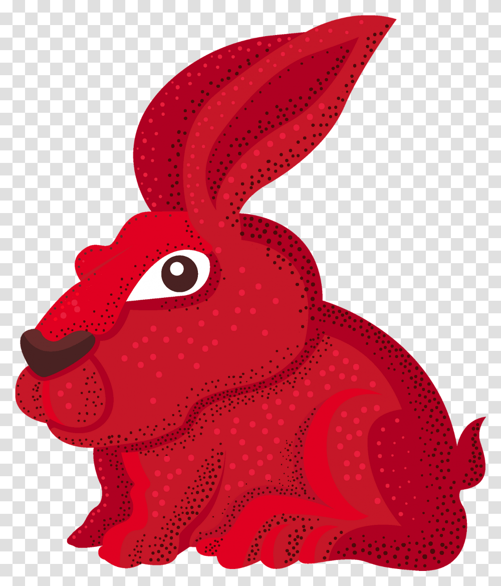 Trippy Bunny Clipart Animal Figure, Mammal, Food, Rodent, Rabbit Transparent Png