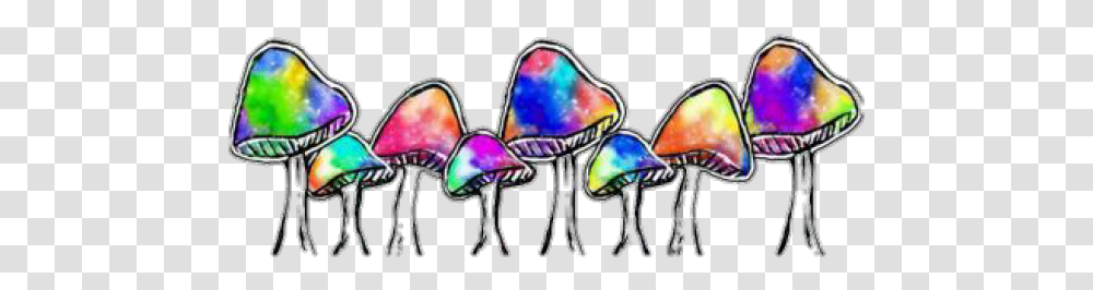 Trippy Clipart Colorful Mushroom Mushroom, Ornament, Accessories, Accessory, Jewelry Transparent Png