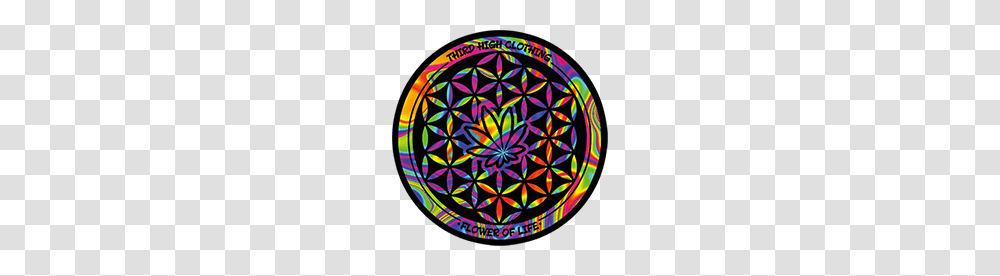Trippy Flower Of Life Sticker Third High Clothing, Pattern, Ornament, Floral Design Transparent Png