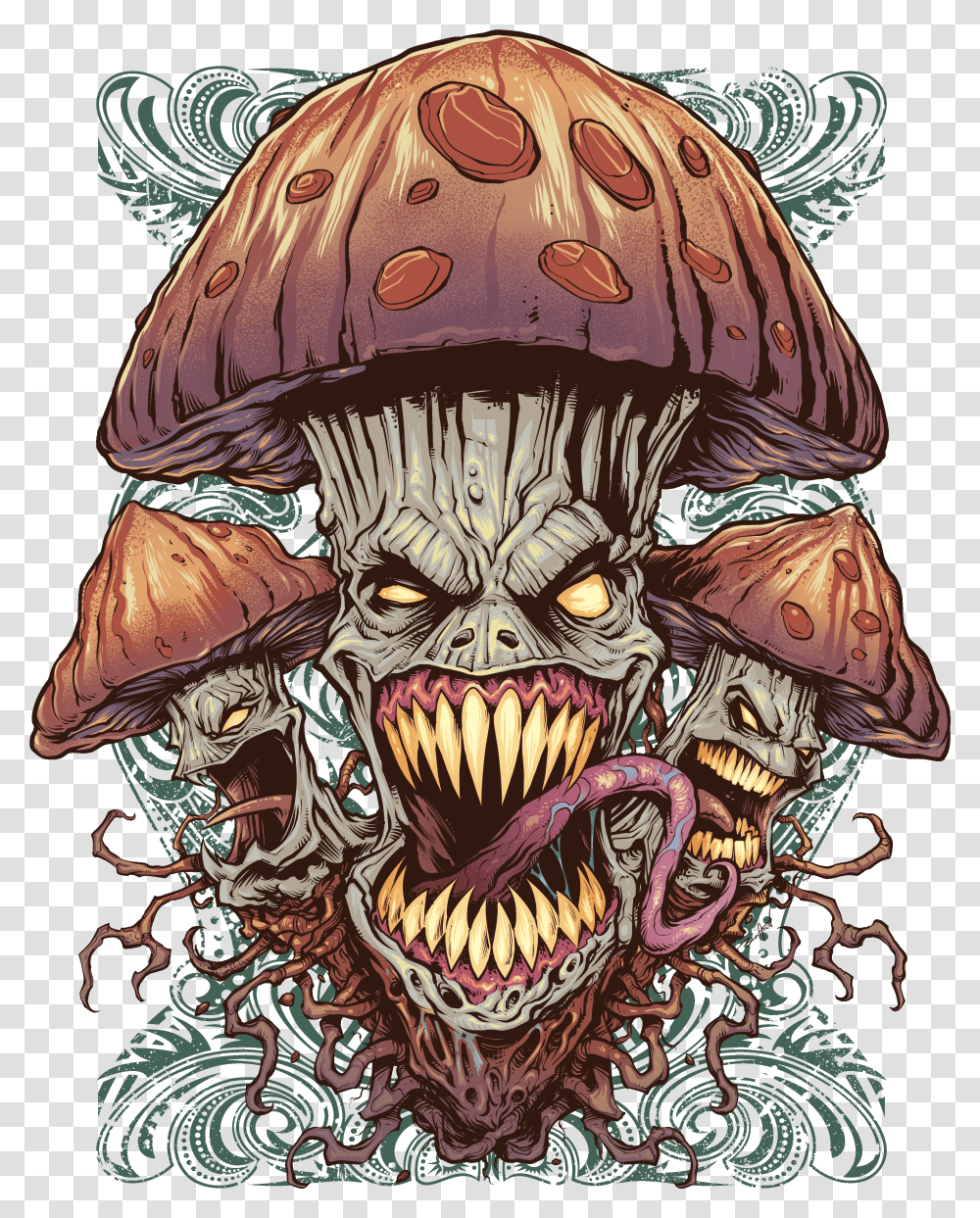 Trippy Mushroom Transparent Png