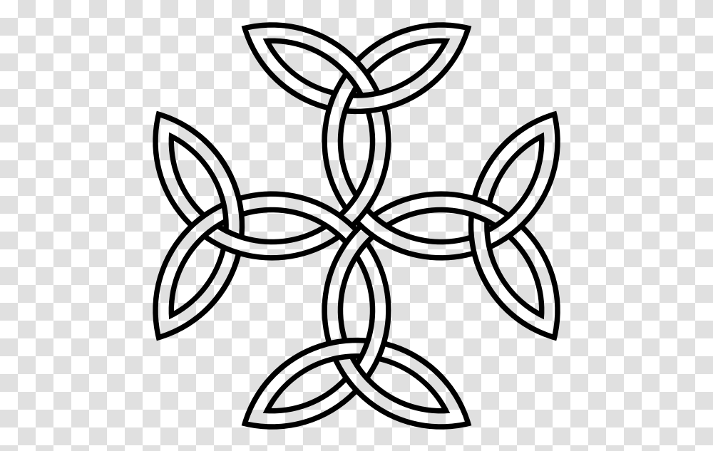 Triquetra Cross Celtic Symbols, Gray, World Of Warcraft Transparent Png