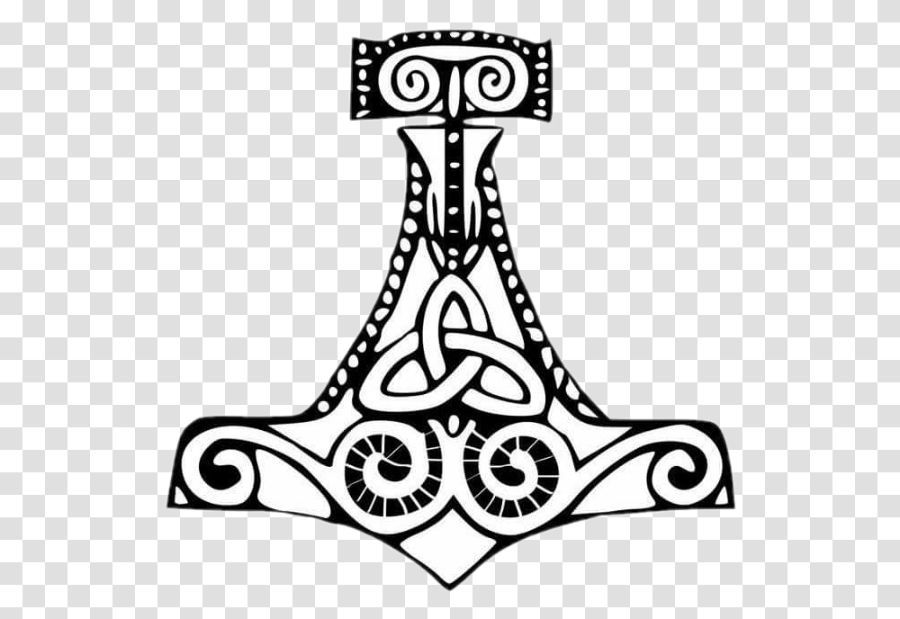 Triquetra Martillo Martillodethor Thor Mitologianordica Mjolnir Tattoo Design, Symbol, Accessories, Accessory, Emblem Transparent Png