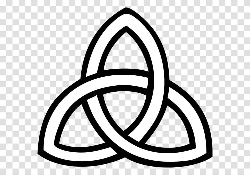 Triquetra Symbol Lineart Clip Art, Logo, Trademark, Tape Transparent Png