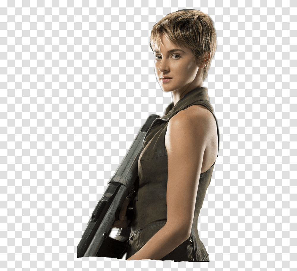 Tris Prior Freetoedit Photo Shoot, Person, Human, Weapon, Weaponry Transparent Png