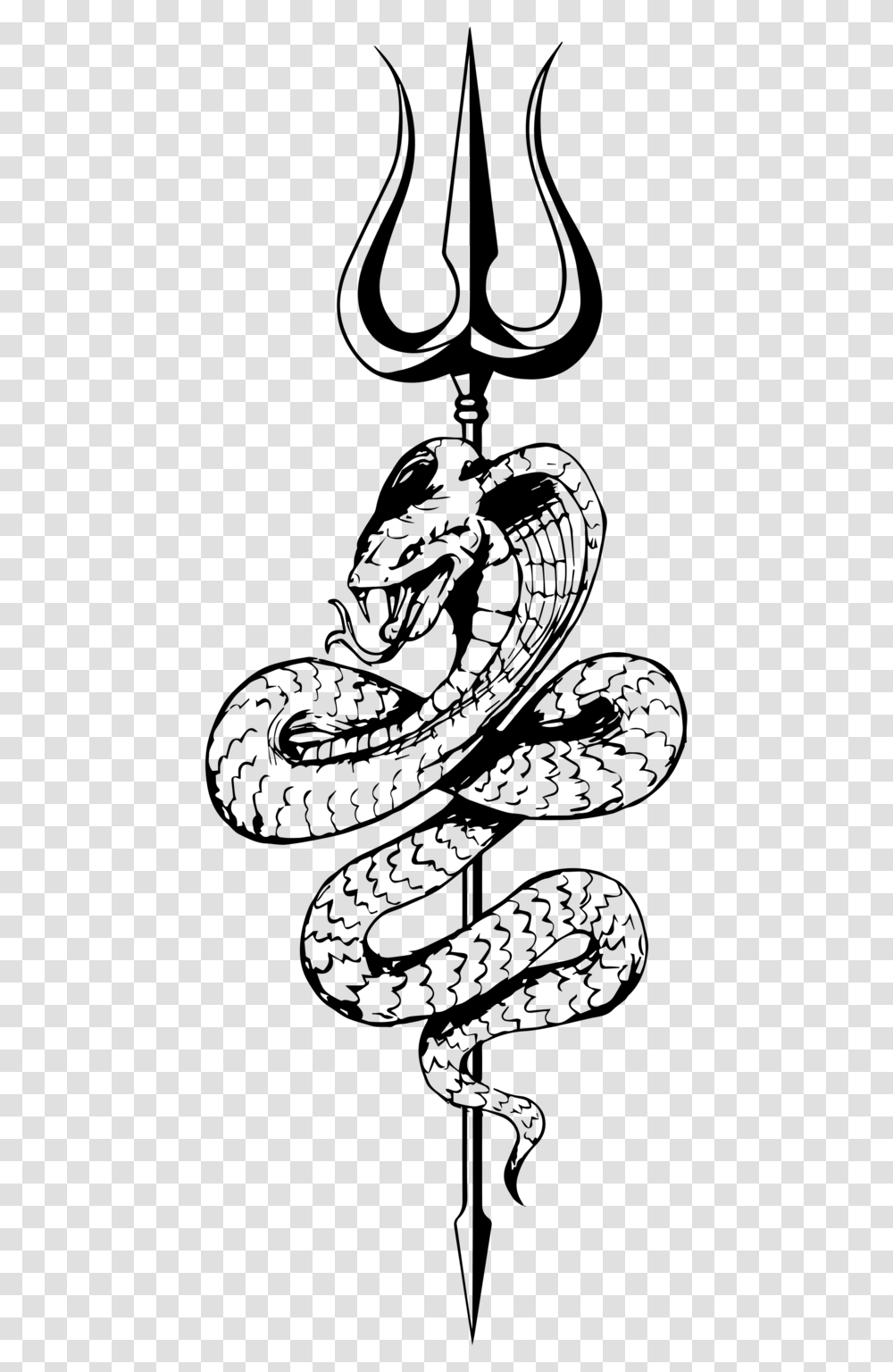 Тришула со змеей