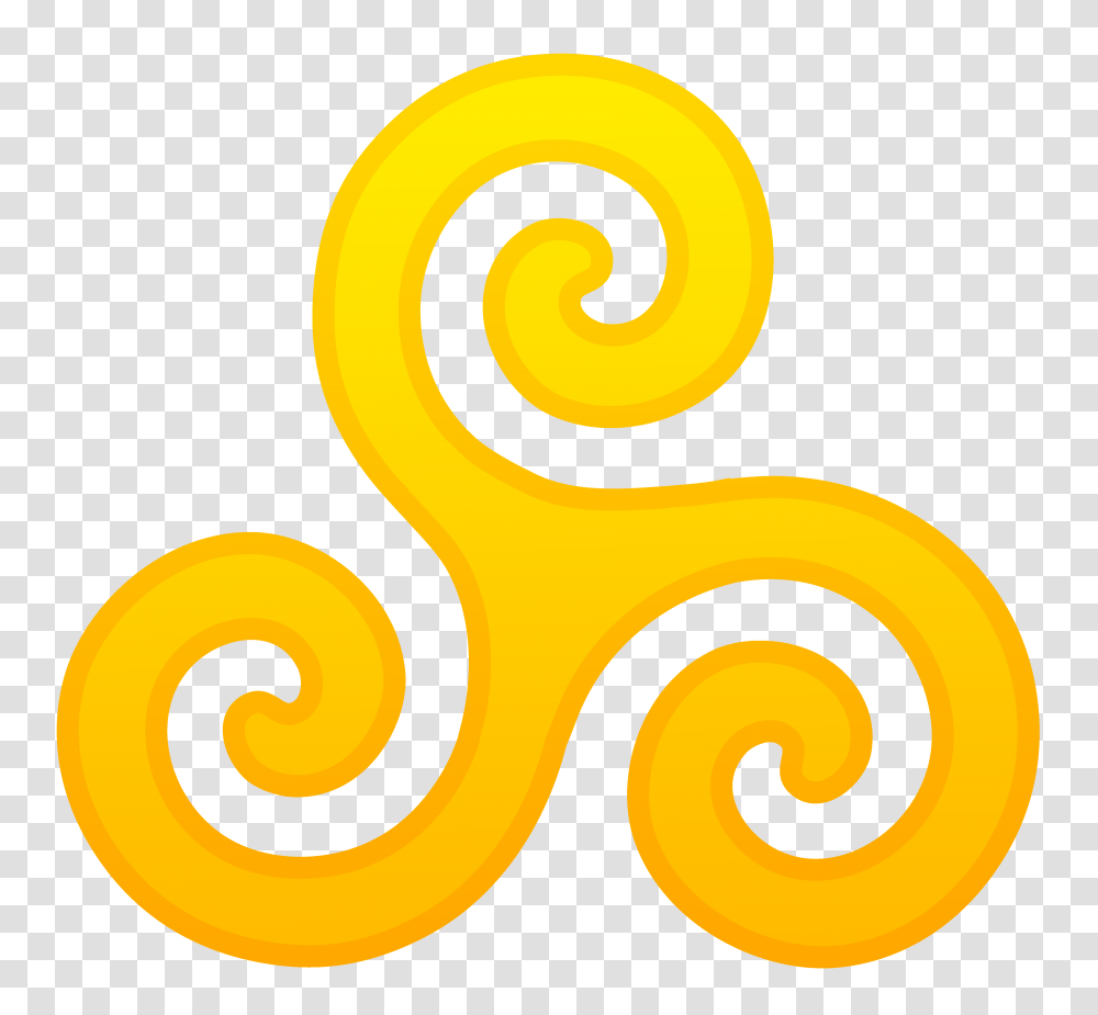 Triskele Symbol Gold Clip Art, Spiral, Bulldozer Transparent Png