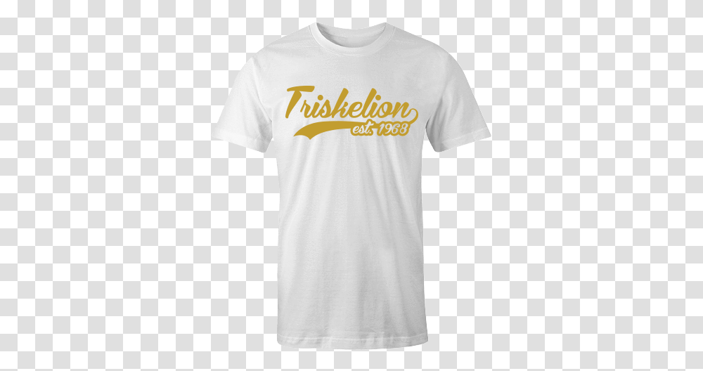 Triskelion Swash White Cotton Shirt Active Shirt, Clothing, Apparel, T-Shirt, Person Transparent Png