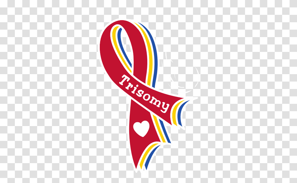 Trisomy Awareness Ribbon Trisomy Awareness, Label, Text, Poster, Advertisement Transparent Png