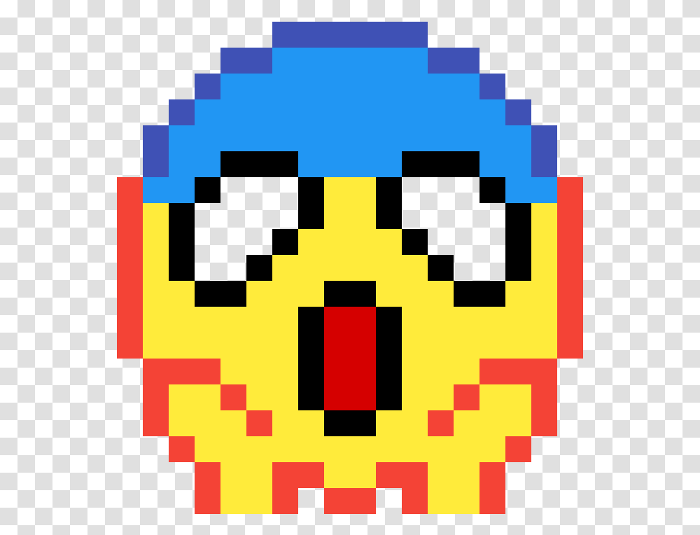 Triste Emoji Pixel Art Minecraft, Pac Man, First Aid Transparent Png