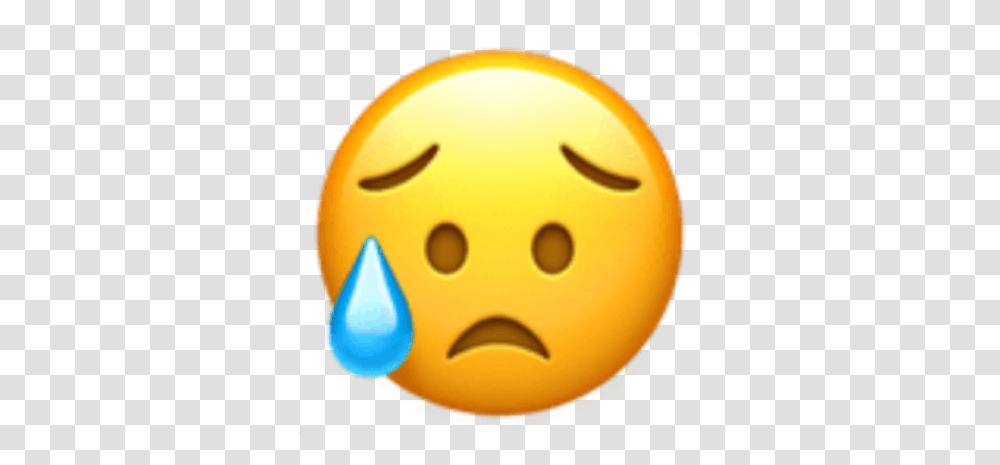 Triste Emojiiphonetriste Disappointed But Iphone Sad Emoji Face, Balloon, Halloween, Food, Pac Man Transparent Png