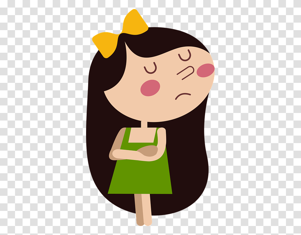 Triste Infeliz Tristeza Lindo Beb Cute Sad Cartoon Girl, Food, Head, Sweets, Face Transparent Png