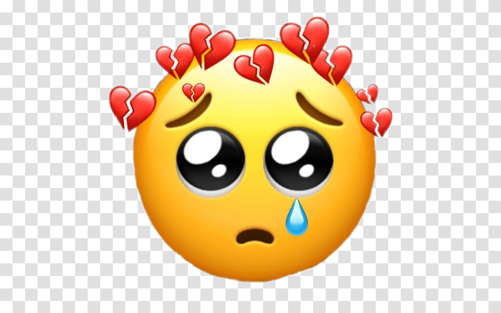 Triste Tristeza Sad Sadness Emoji Emojis Tum Broken Heart Hurt Emoji, Birthday Cake, Dessert, Food, Ball Transparent Png