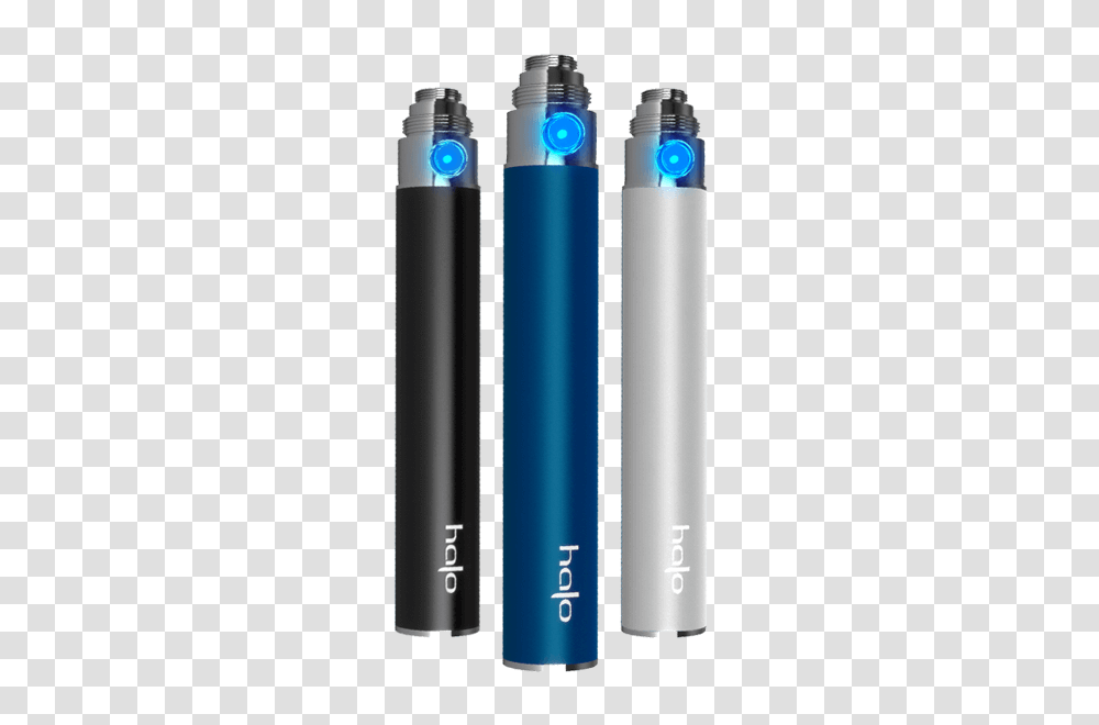 Triton Vape Pen Batteries Pen Battery Halo Cigs, Lighter, Bottle, Crystal, Cylinder Transparent Png