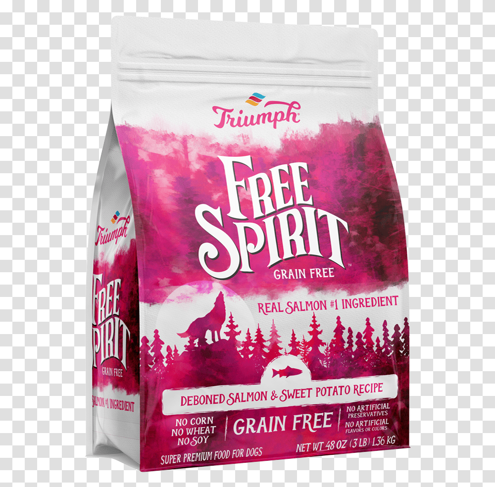 Triumph Dog Free Spirit Salmonsweetpotatorecipe, Food, Plant, Paper, Flour Transparent Png