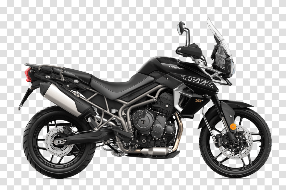 Triumph Tiger 800 Xr 2018, Motorcycle, Vehicle, Transportation, Machine Transparent Png