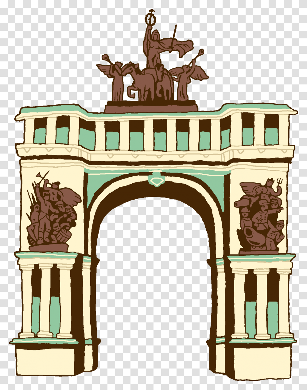 Triumphal Arch, Architecture, Building, Arched, Gate Transparent Png