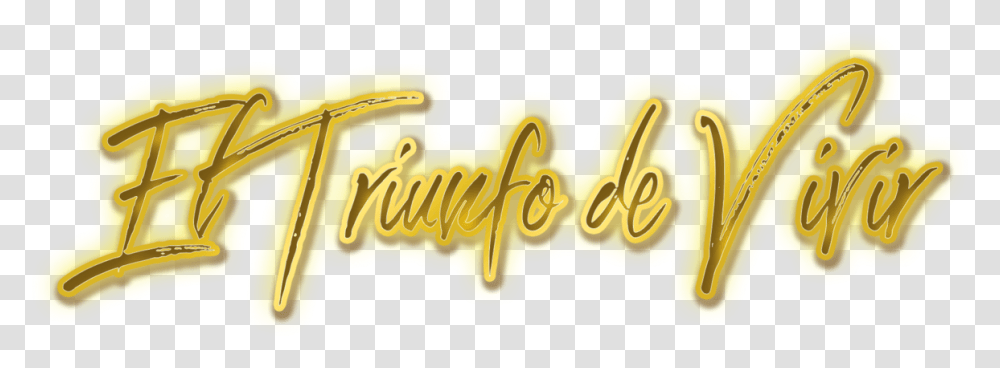 Triunfo De Vivir, Label, Handwriting, Calligraphy Transparent Png