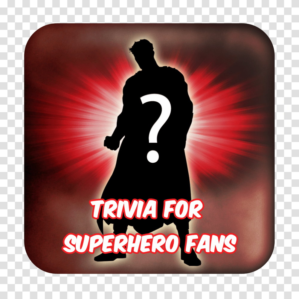 Trivia For The Amazing Superhero Fans Silhouette, Mousepad, Mat Transparent Png