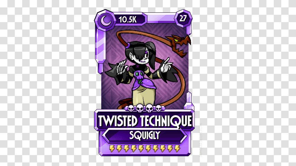 Trivial Squigly As Orochimaru Jotaro Big Band Skullgirls, Person, Text, Purple, Graphics Transparent Png