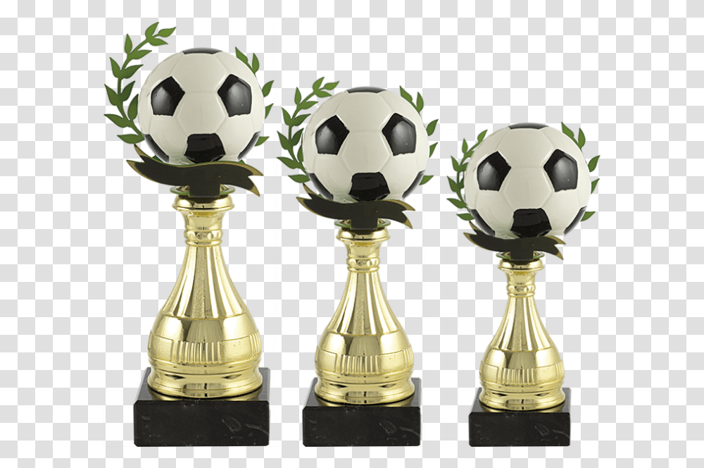 Trofeo Pelota Ftbol Alegrico Pelota Con Futbol, Trophy, Soccer Ball, Football, Team Sport Transparent Png