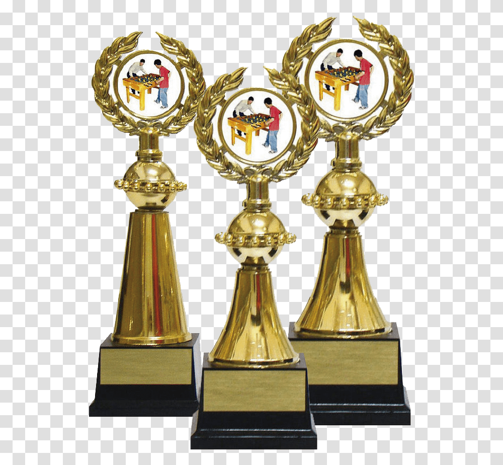 Trofeu Globo Pebolim Snooker Trophy Hd, Person, Human, Gold, Lamp Transparent Png