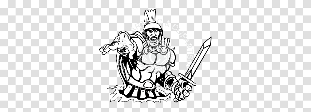 Trojan Busting With Sword, Person, Human, Chef Transparent Png
